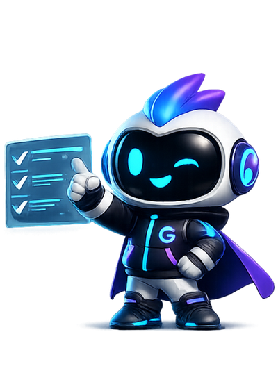 Grovi holding a checklist